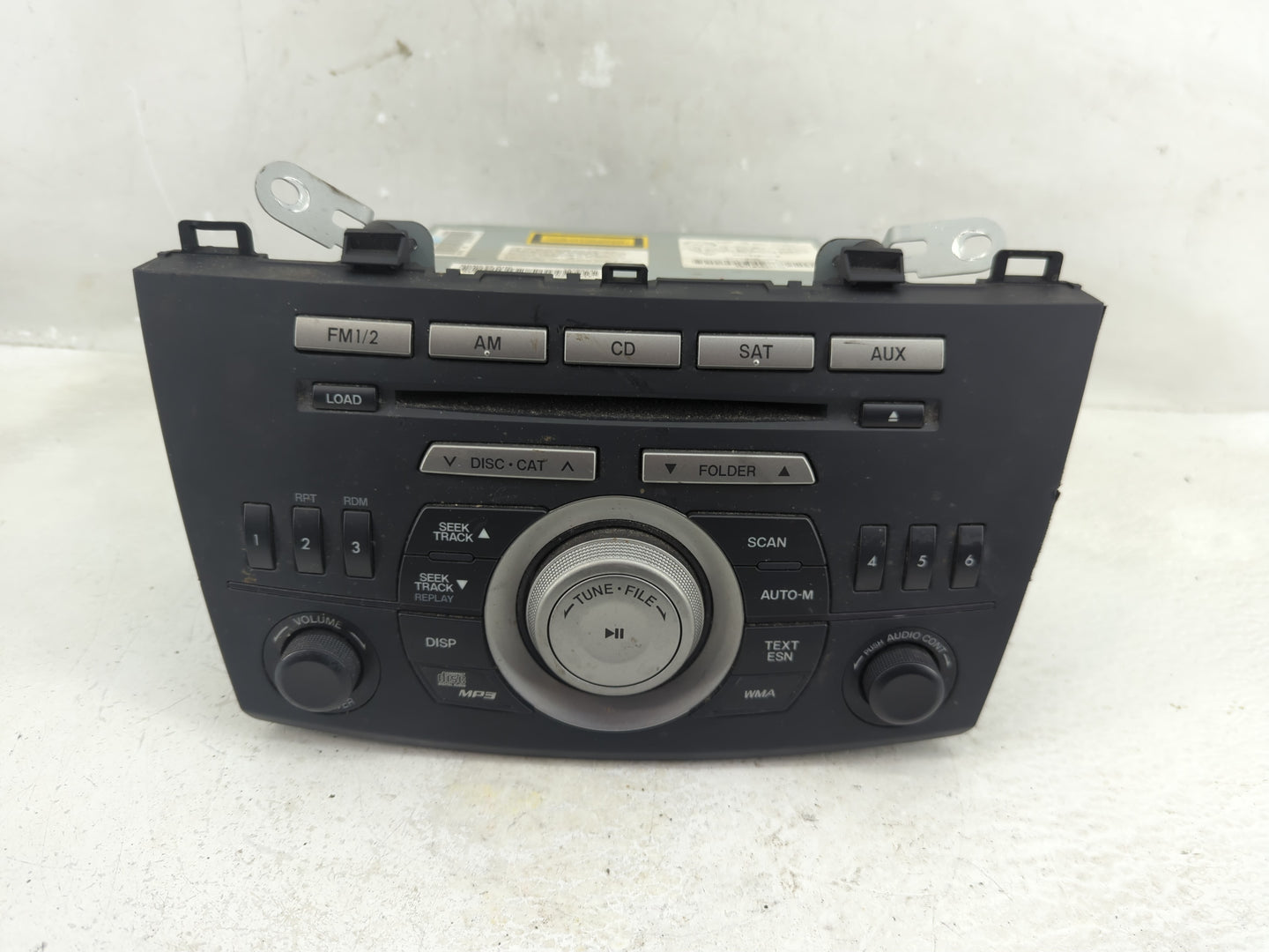 2010 Mazda 3 Radio AM FM Cd Player Receiver Replacement P/N:14799946 Fits OEM Used Auto Parts - Oemusedautoparts1.com