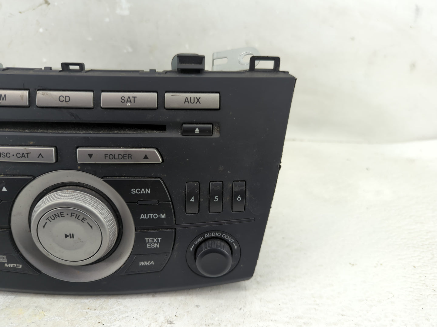 2010 Mazda 3 Radio AM FM Cd Player Receiver Replacement P/N:14799946 Fits OEM Used Auto Parts - Oemusedautoparts1.com