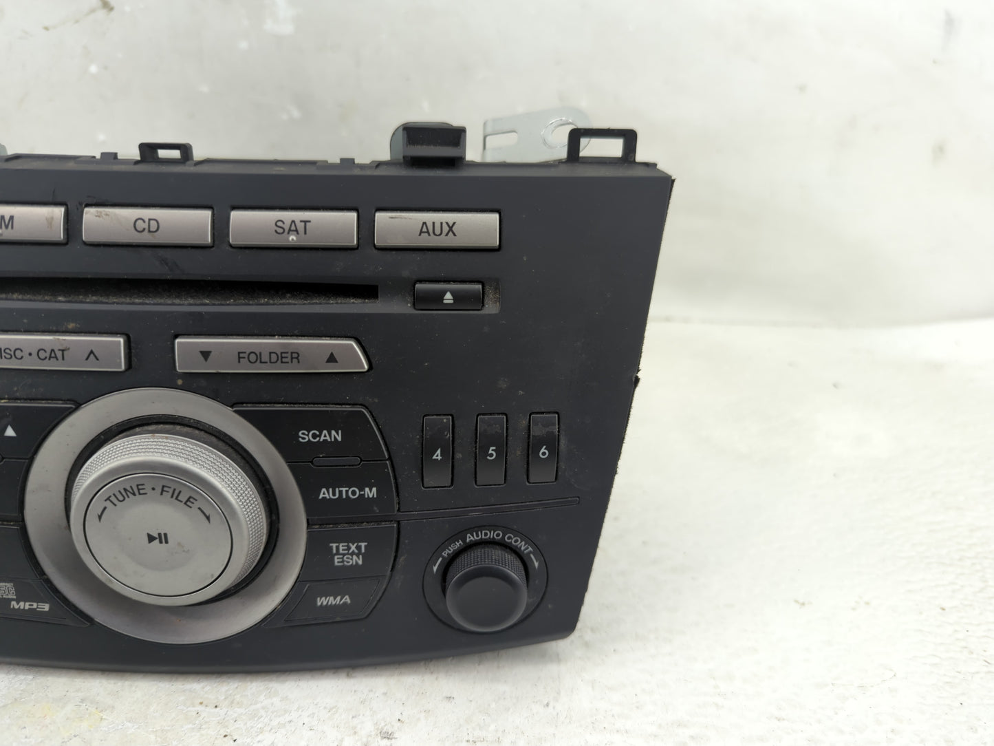 2010 Mazda 3 Radio AM FM Cd Player Receiver Replacement P/N:14799946 Fits OEM Used Auto Parts - Oemusedautoparts1.com