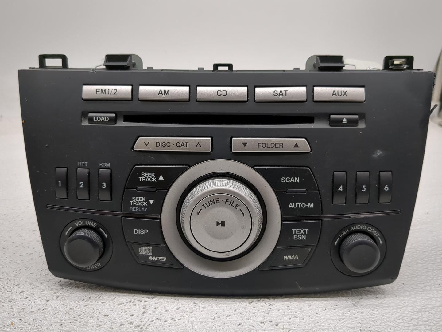 2010 Mazda 3 Radio AM FM Cd Player Receiver Replacement P/N:BBM2 66 AR0A Fits OEM Used Auto Parts - Oemusedautoparts1.com
