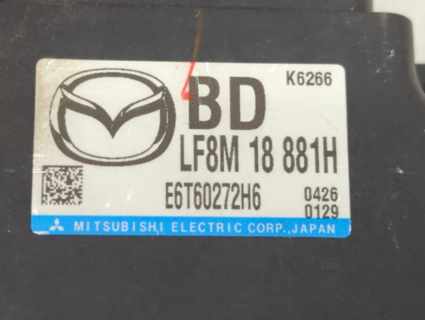 2010 Mazda 3 PCM Engine Control Computer ECU ECM PCU OEM P/N:LF8M 18 881H E6T60272H6 Fits OEM Used Auto Parts - Oemusedautop
