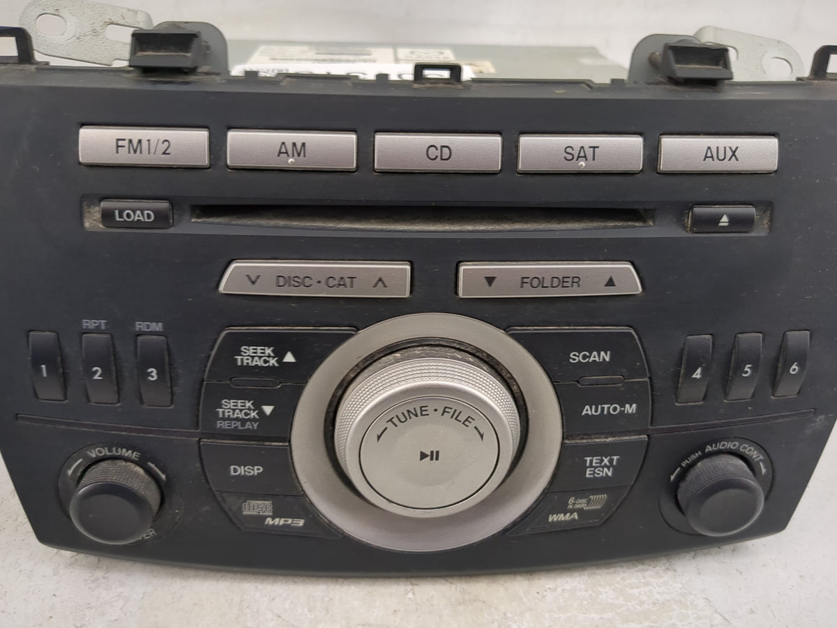 2010 Mazda 3 Radio AM FM Cd Player Receiver Replacement P/N:BBM366ARXA CQ-EM6860AT Fits OEM Used Auto Parts - Oemusedautopar
