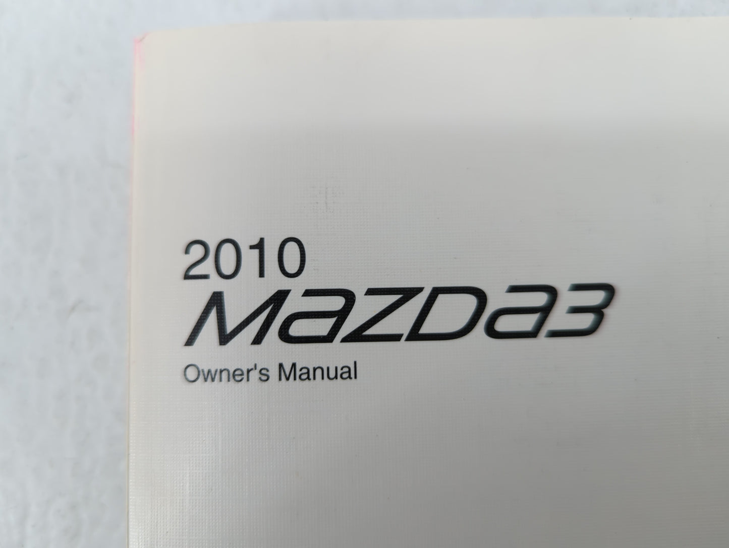 2010 Mazda 3 Owners Manual Book Guide OEM Used Auto Parts - Oemusedautoparts1.com