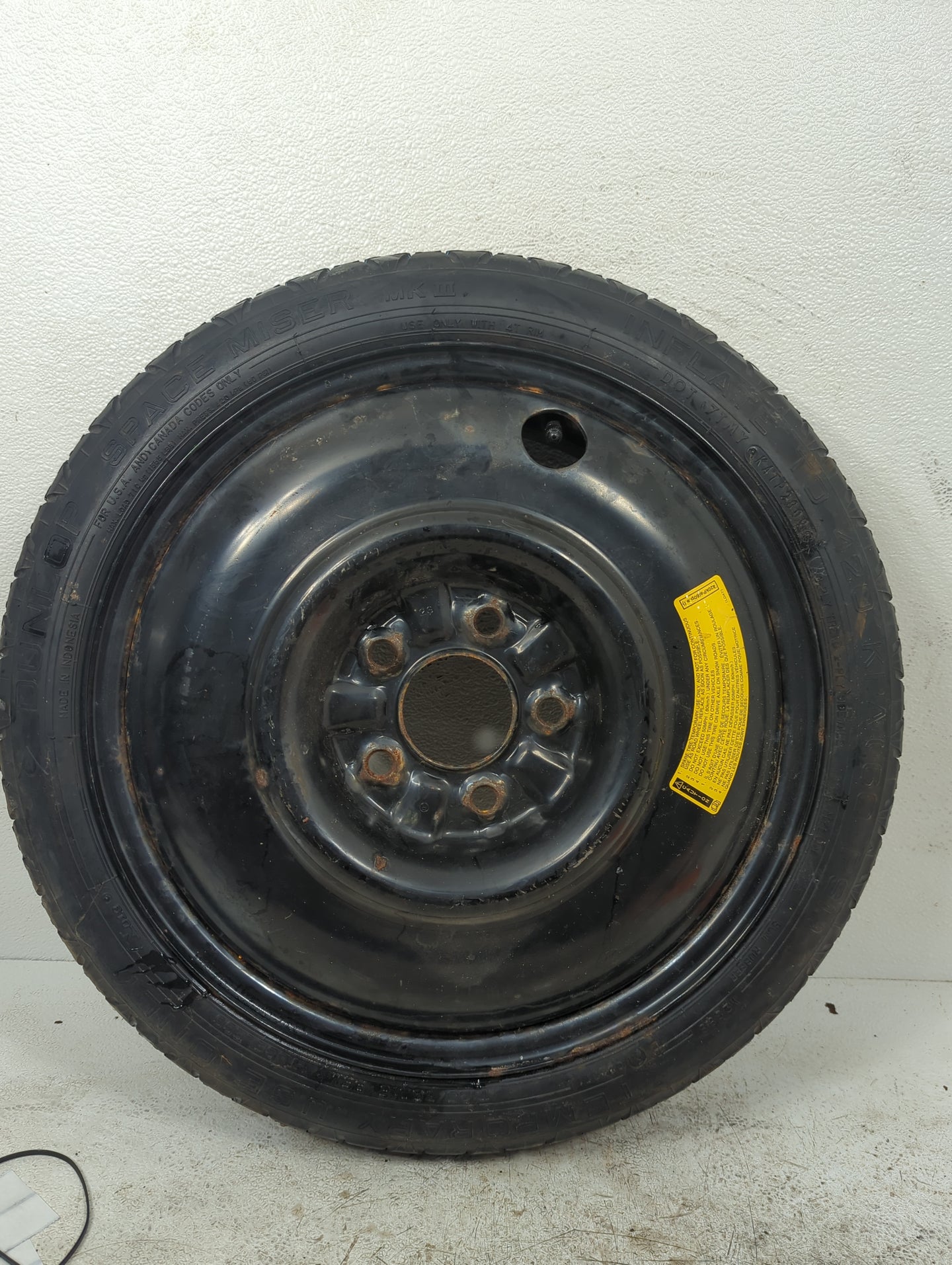 2010 Mazda 3 Spare Donut Tire Wheel Rim Oem - Oemusedautoparts1.com