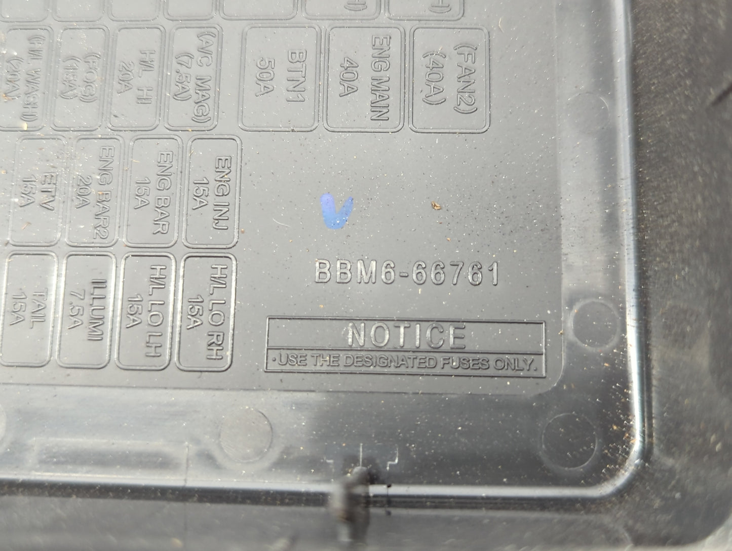 2010 Mazda 3 Fusebox Fuse Box Panel Relay Module P/N:bbm6-66761 Fits Fits 2002 2003 2004 OEM Used Auto Parts - Oemusedautopa