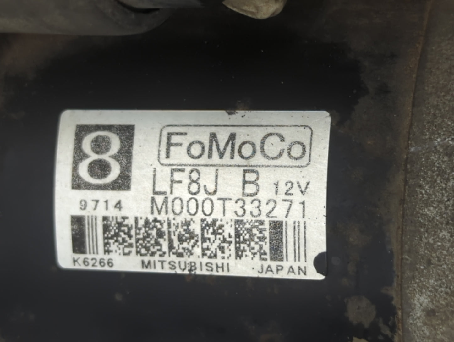2010-2013 Mazda 3 Car Starter Motor Solenoid OEM P/N:M000T33271 Fits Fits 2010 2011 2012 2013 OEM Used Auto Parts - Oemuseda