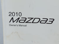 2010 Mazda 3 Owners Manual Book Guide P/N:8BG3-EA-09J OEM Used Auto Parts - Oemusedautoparts1.com