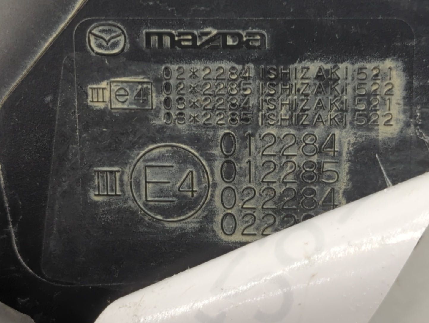 2008-2010 Mazda 5 Passenger Side View Mirror - Right Door Mirror OEM Used - Oemusedautoparts1.com