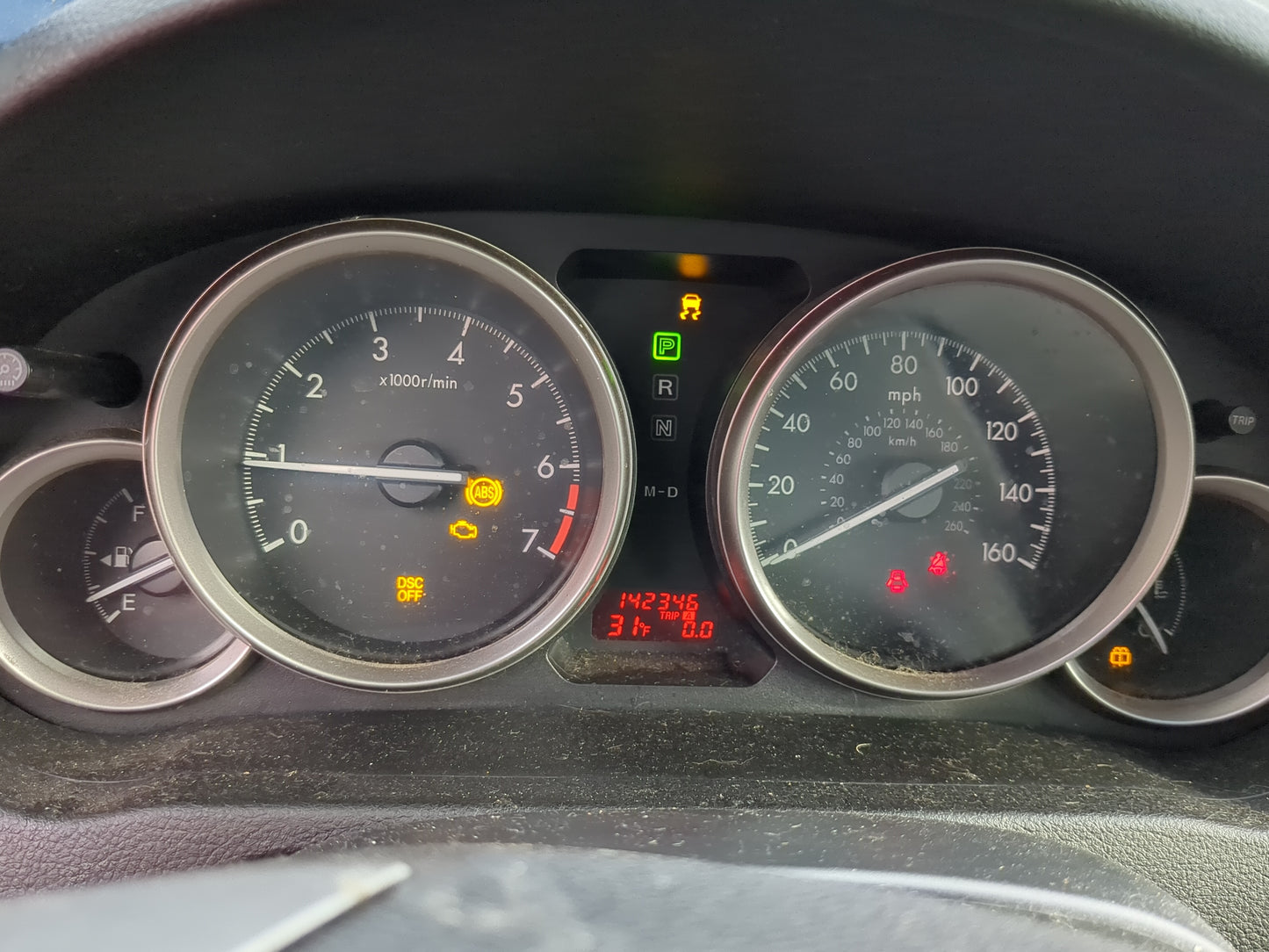 2010 Mazda 6 Instrument Cluster Speedometer Gauges Miles:142K Fits OEM Used Auto Parts - Oemusedautoparts1.com