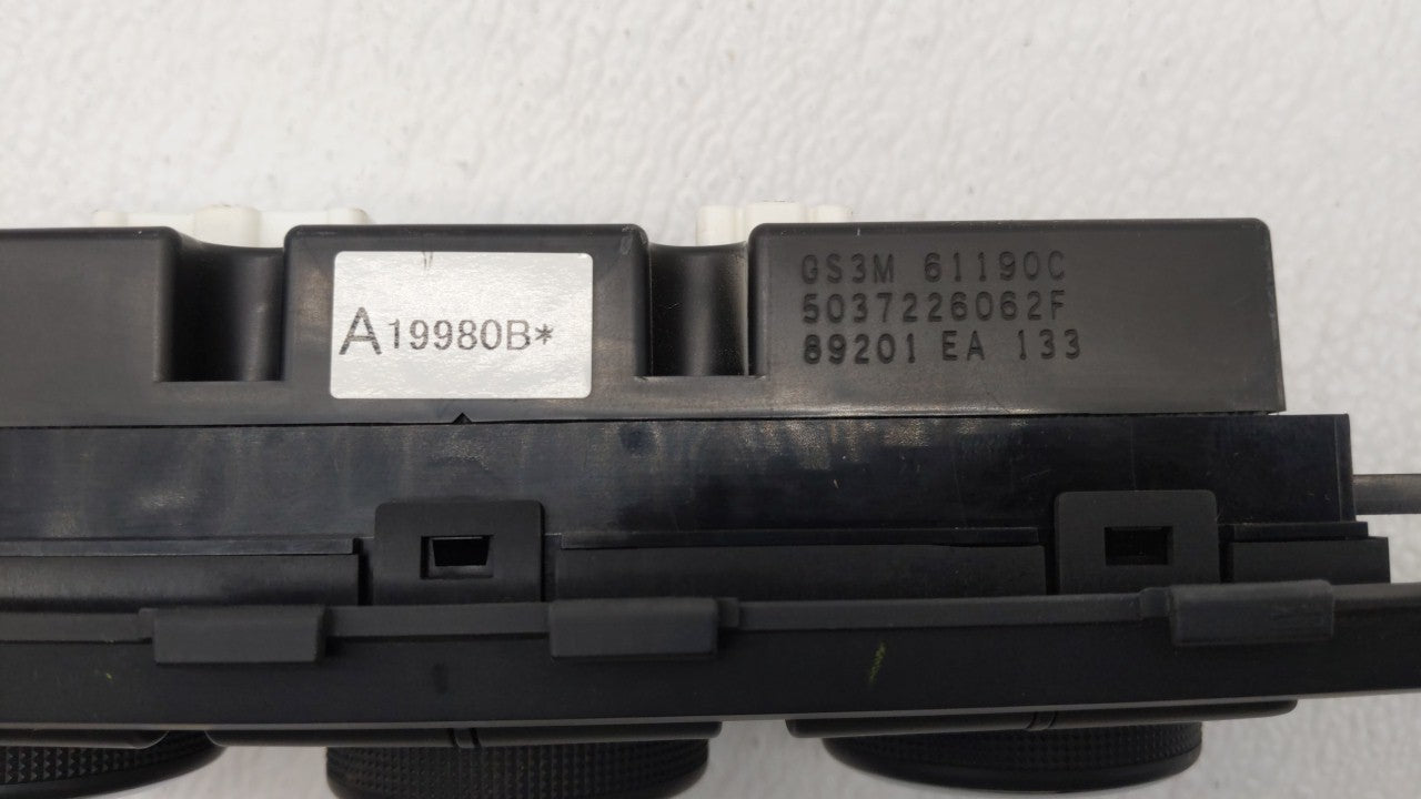 2009-2013 Mazda 6 Climate Control Module Temperature AC/Heater Replacement P/N:GS3M 61190B GS3M 61190C Fits OEM Used Auto Pa