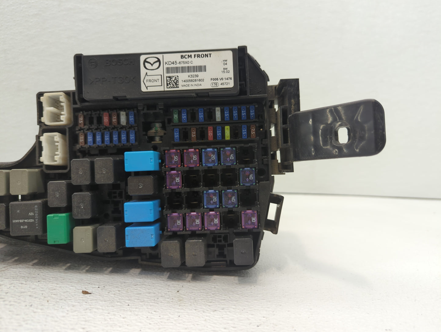 2010 Mazda 6 Fusebox Fuse Box Panel Relay Module P/N:66760 K7005 Fits OEM Used Auto Parts - Oemusedautoparts1.com