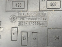 2010 Mazda B-4000 Fusebox Fuse Box Panel Relay Module P/N:2L5T-14A075-AA 5C2T-14B192-AA, 8L2T-14B192-AA Fits OEM Used Auto P