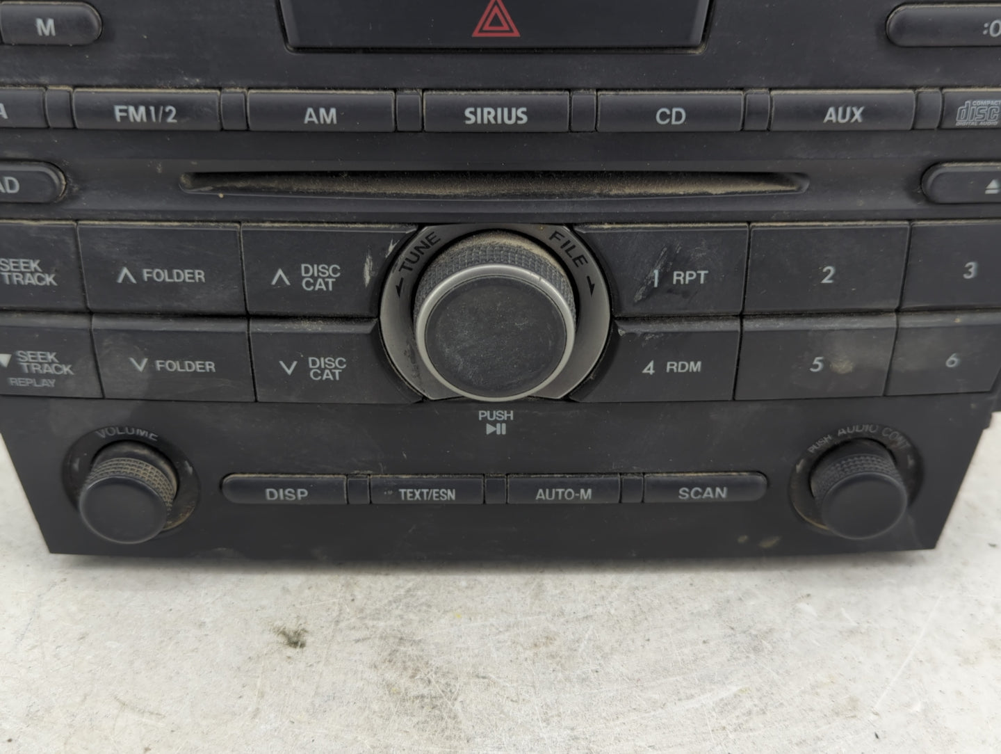 2010 Mazda Cx-7 Radio AM FM Cd Player Receiver Replacement P/N:EH4466AR0A Fits OEM Used Auto Parts - Oemusedautoparts1.com