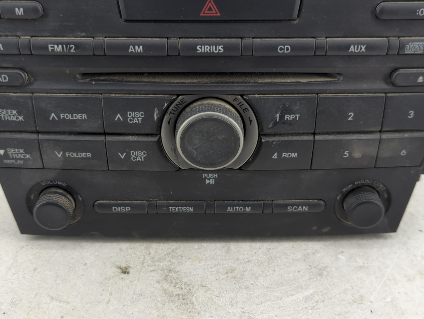 2010 Mazda Cx-7 Radio AM FM Cd Player Receiver Replacement P/N:EH4466AR0A Fits OEM Used Auto Parts - Oemusedautoparts1.com