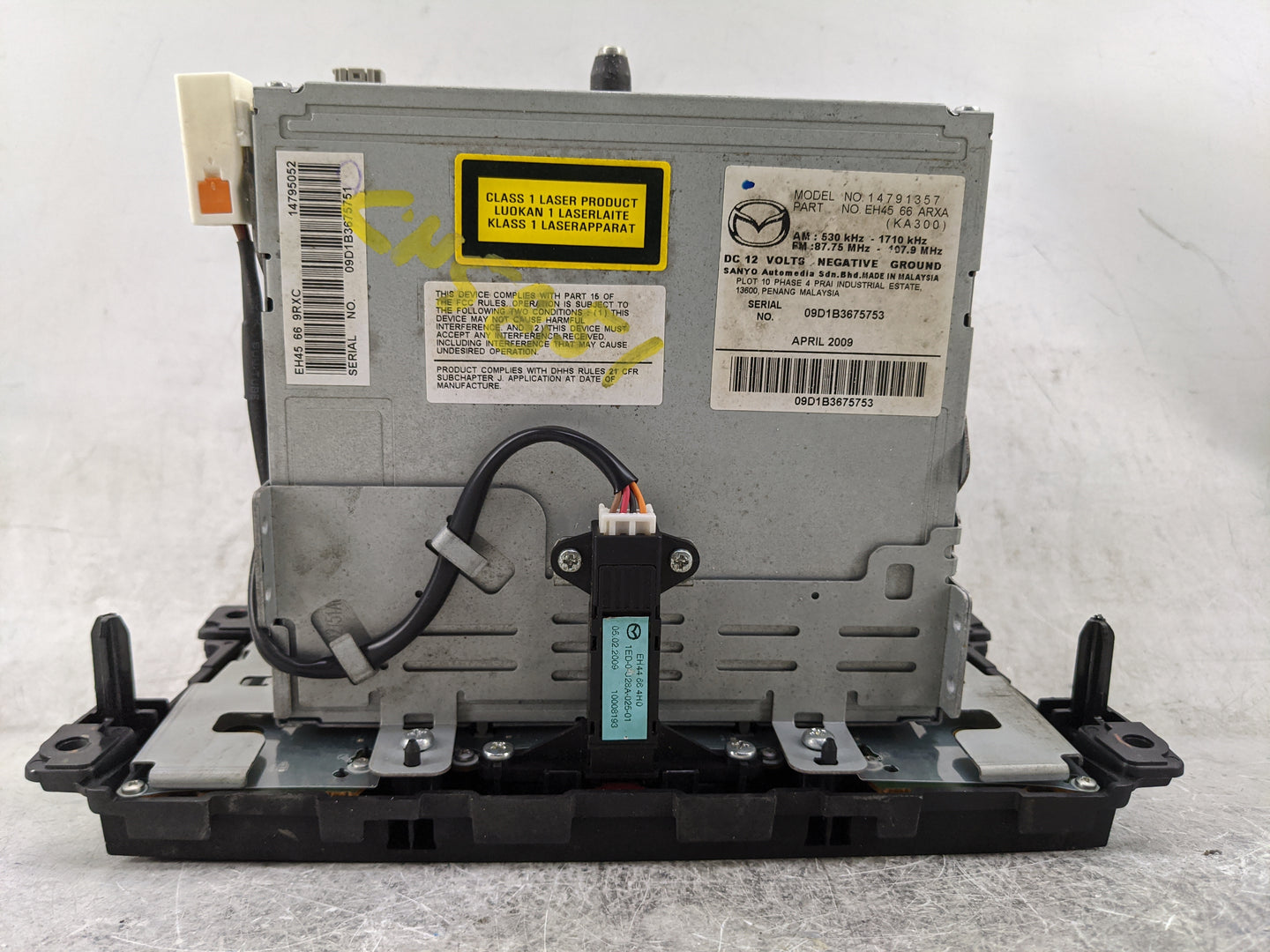 2010-2012 Mazda Cx-7 Radio Display Info Screen Oem - Oemusedautoparts1.com