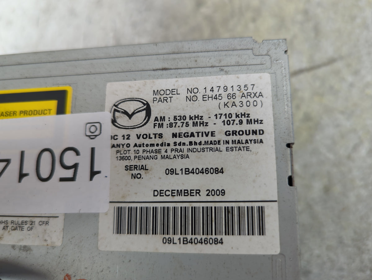 2010 Mazda Cx-7 Radio AM FM Cd Player Receiver Replacement P/N:14791357 EH45 66 ARXA, KA300 Fits OEM Used Auto Parts - Oemus