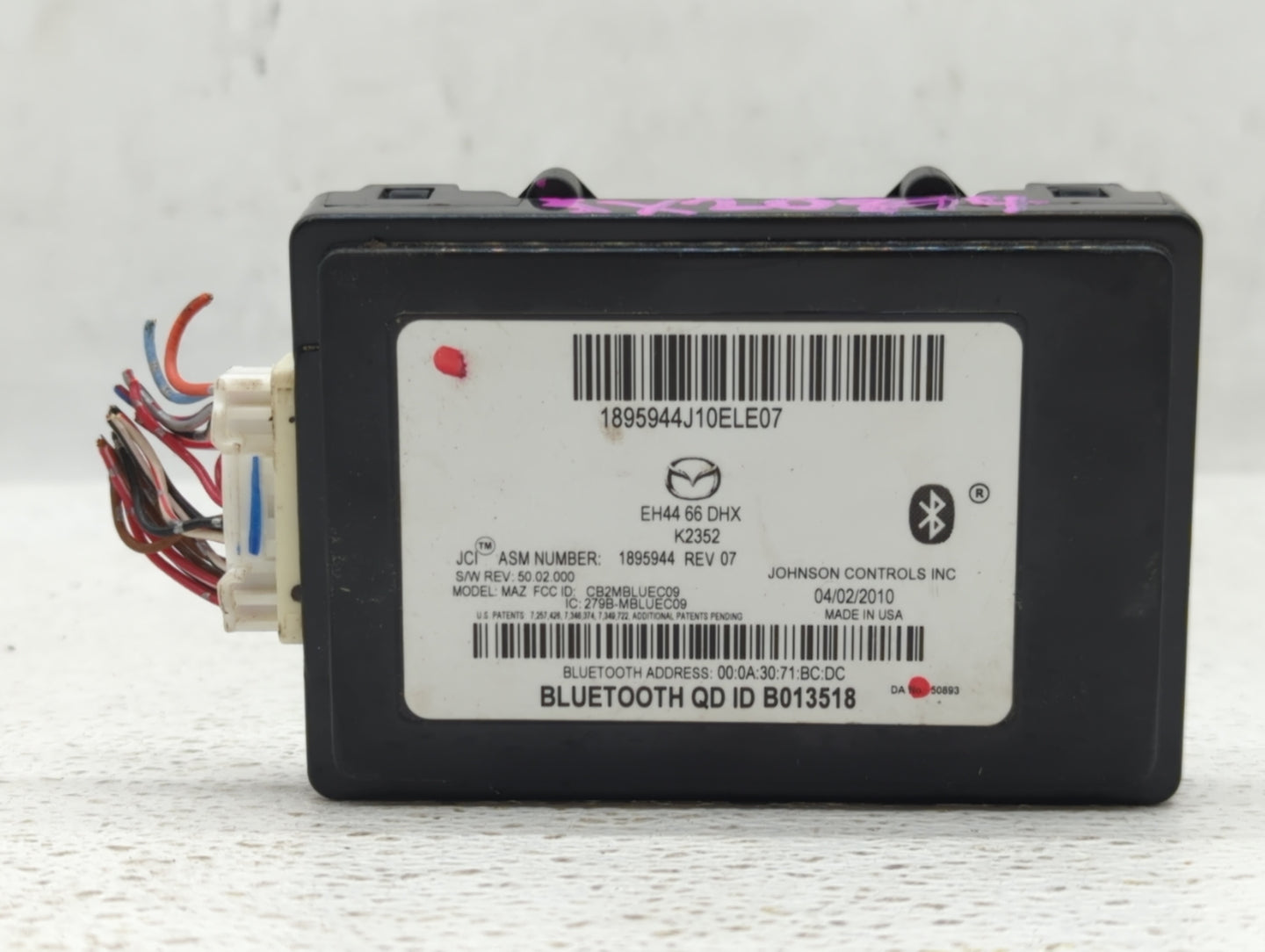 2010-2012 Mazda Cx-7 Radio AM FM Cd Player Receiver Replacement P/N:BBM5 66 AR0 GJR9 66 DHOB Fits OEM Used Auto Parts - Oemu