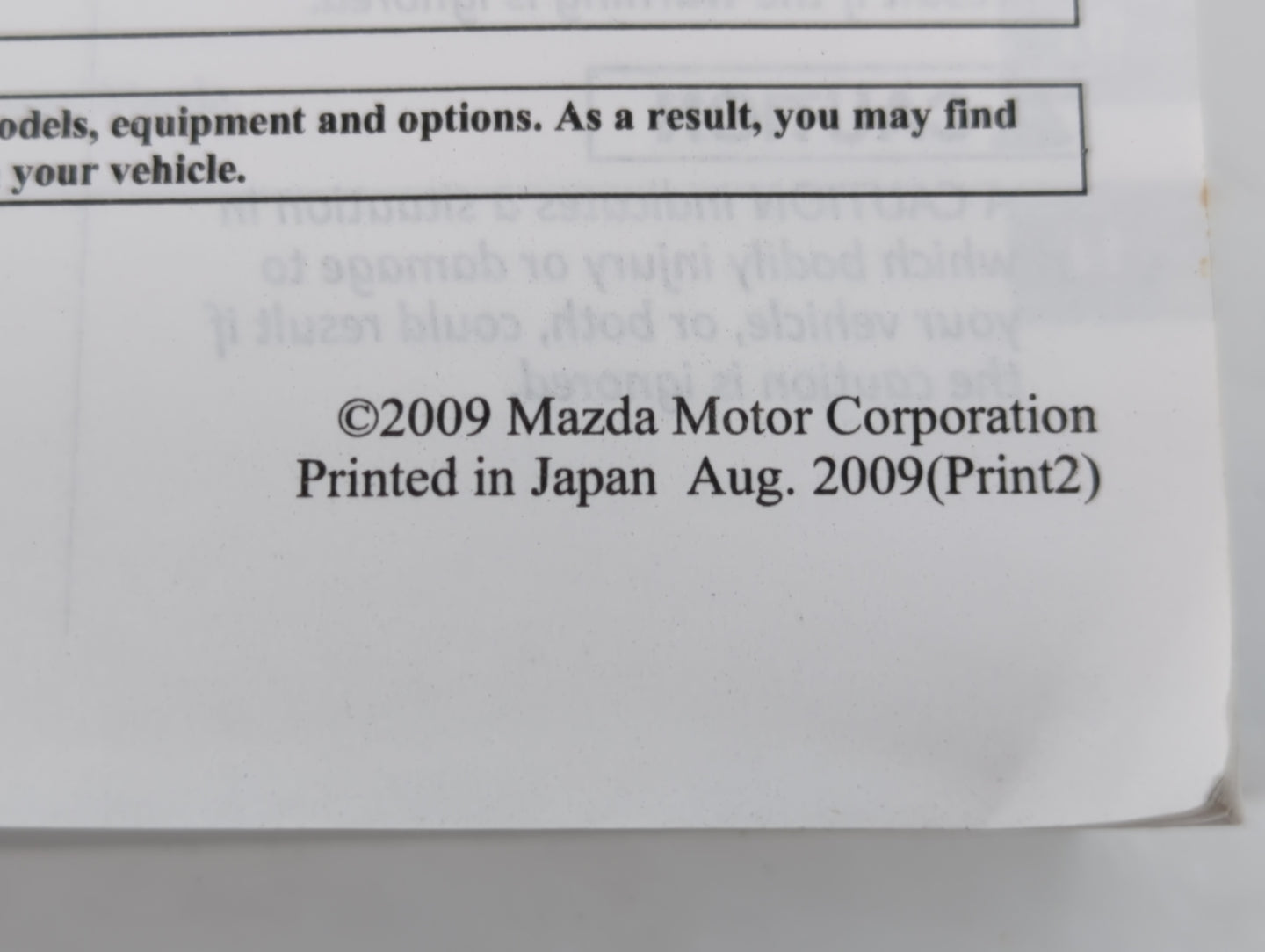 2010 Mazda Cx-7 Owners Manual Book Guide OEM Used Auto Parts - Oemusedautoparts1.com