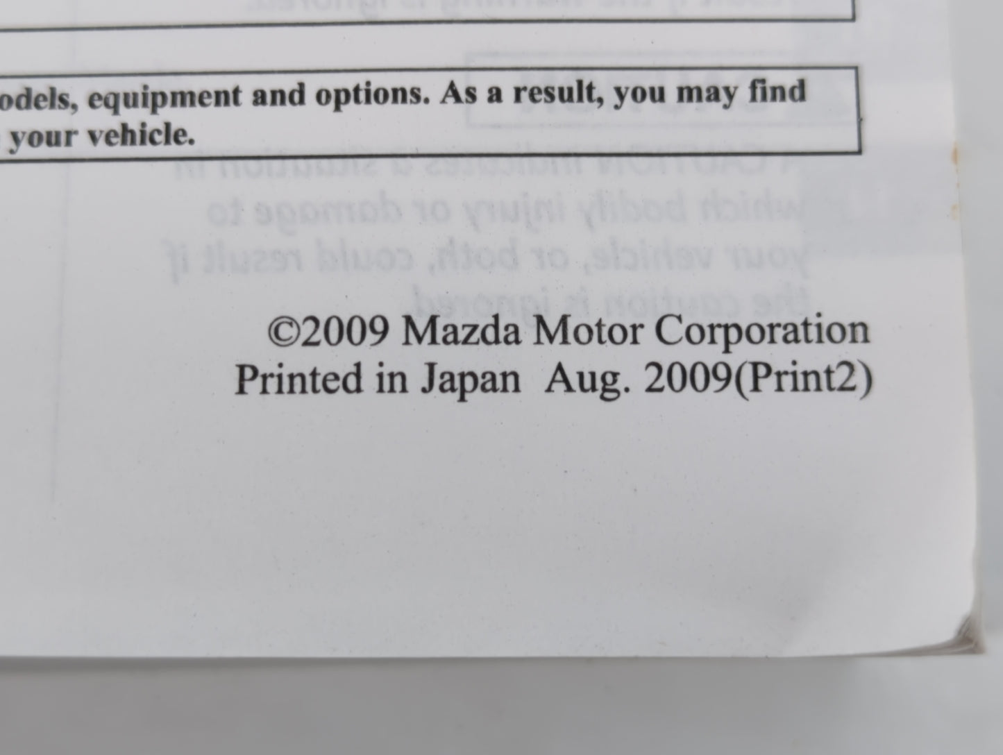 2010 Mazda Cx-7 Owners Manual Book Guide OEM Used Auto Parts - Oemusedautoparts1.com