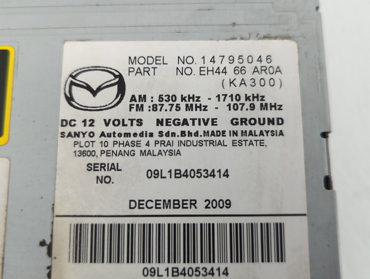 2010-2010 Mazda Cx-7 Am Fm Cd Player Radio Receiver 727002 - Oemusedautoparts1.com
