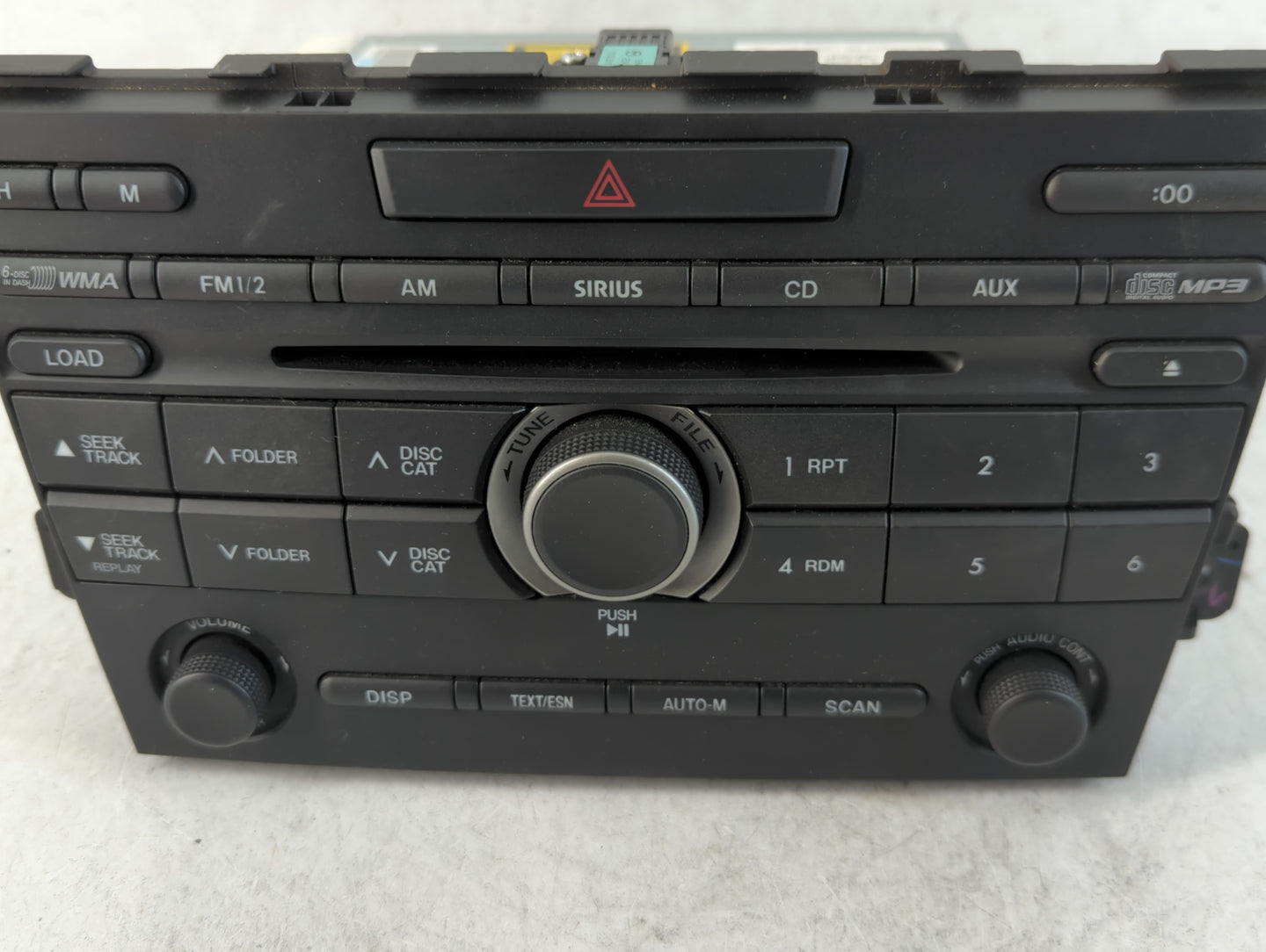 2010 Mazda Cx-7 Radio AM FM Cd Player Receiver Replacement P/N:14791357 Fits OEM Used Auto Parts - Oemusedautoparts1.com