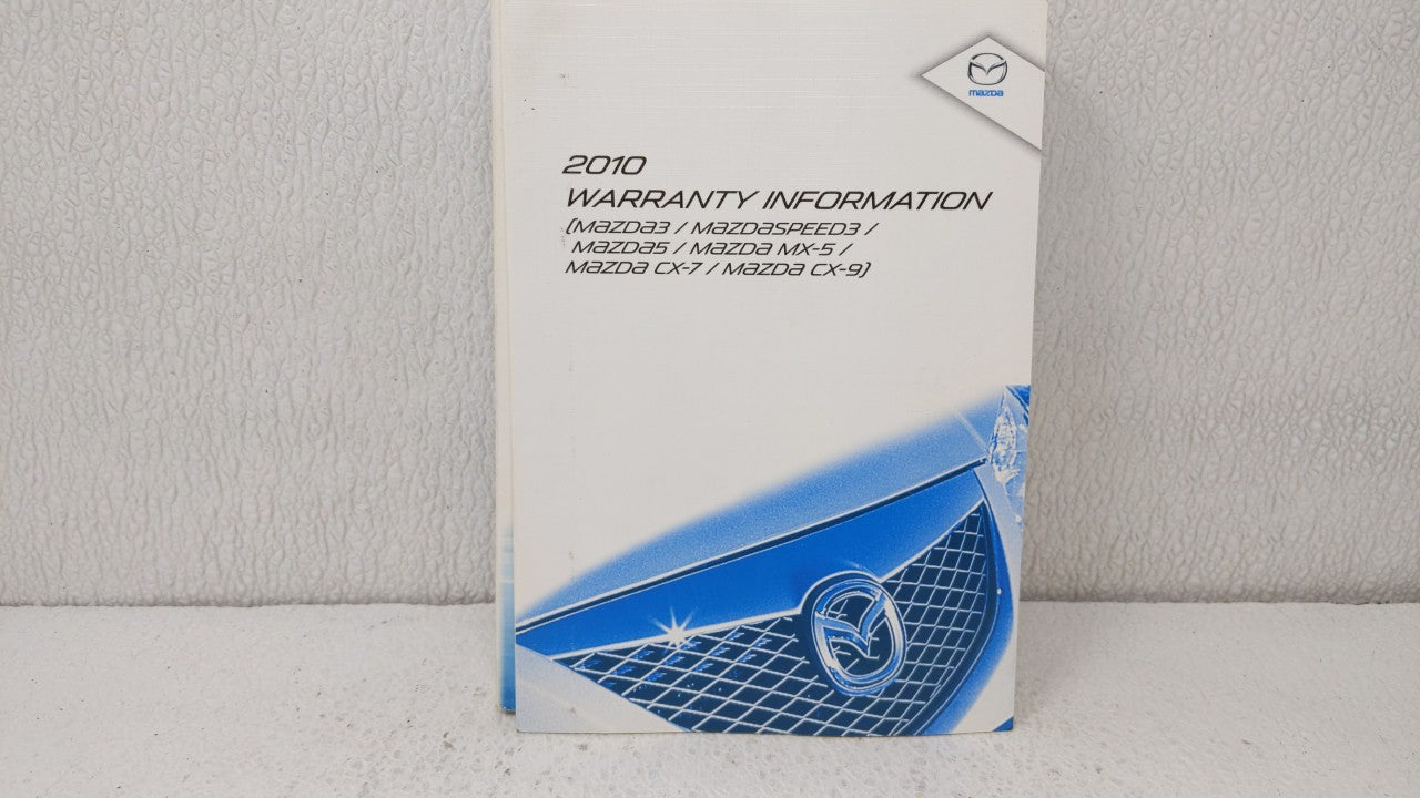 2010 Mazda Cx-9 Owners Manual Book Guide OEM Used Auto Parts - Oemusedautoparts1.com