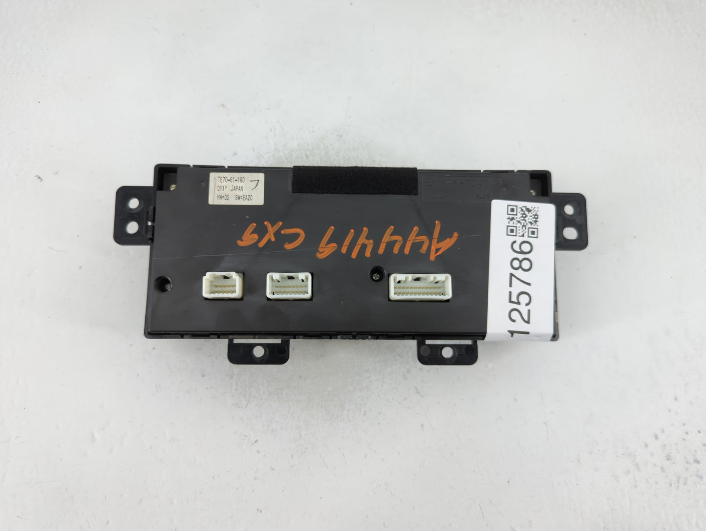 2010-2015 Mazda Cx-9 Climate Control Module Temperature AC/Heater Replacement P/N:TE70-61-190 Fits OEM Used Auto Parts - Oem