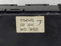 2010 Mazda Cx-9 Climate Control Module Temperature AC/Heater Replacement P/N:TE70-61-190 Fits OEM Used Auto Parts - Oemuseda