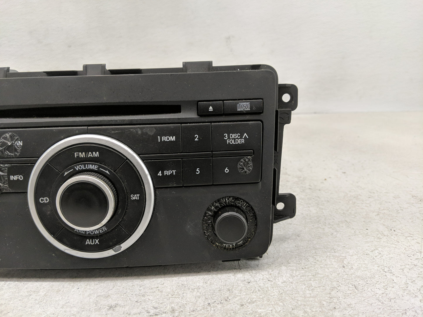 2010 Mazda Cx-9 Radio AM FM Cd Player Receiver Replacement P/N:14795565 TE91 66 AR0B Fits OEM Used Auto Parts - Oemusedautop