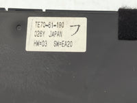 2010-2015 Mazda Cx-9 Climate Control Module Temperature AC/Heater Replacement P/N:TE70-61-190 Fits OEM Used Auto Parts - Oem