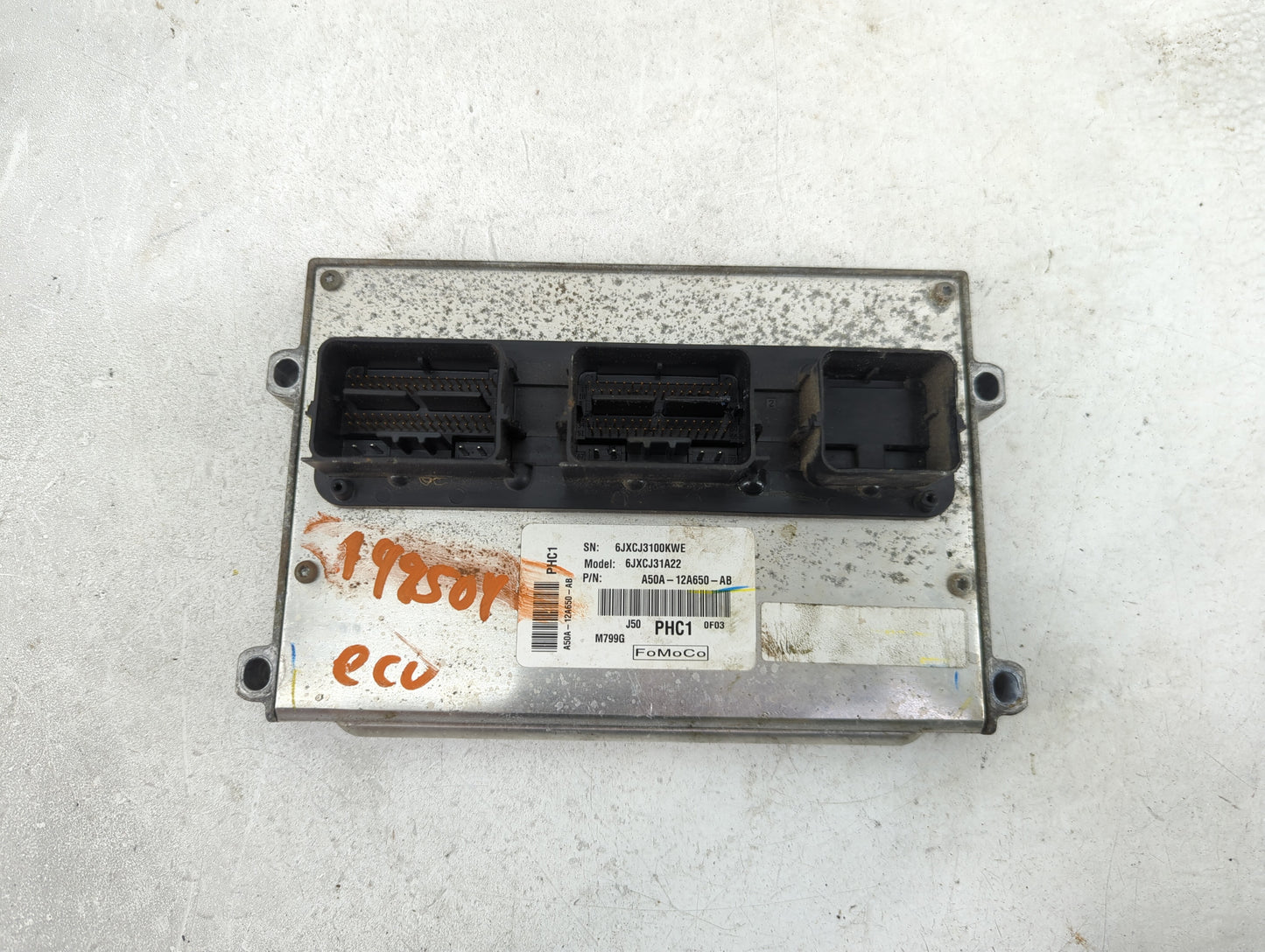 2010 Mazda Cx-9 PCM Engine Control Computer ECU ECM PCU OEM P/N:A50A-12A650-AB 6JXCJ31A22, 6JXCJ3100KWE Fits OEM Used Auto P