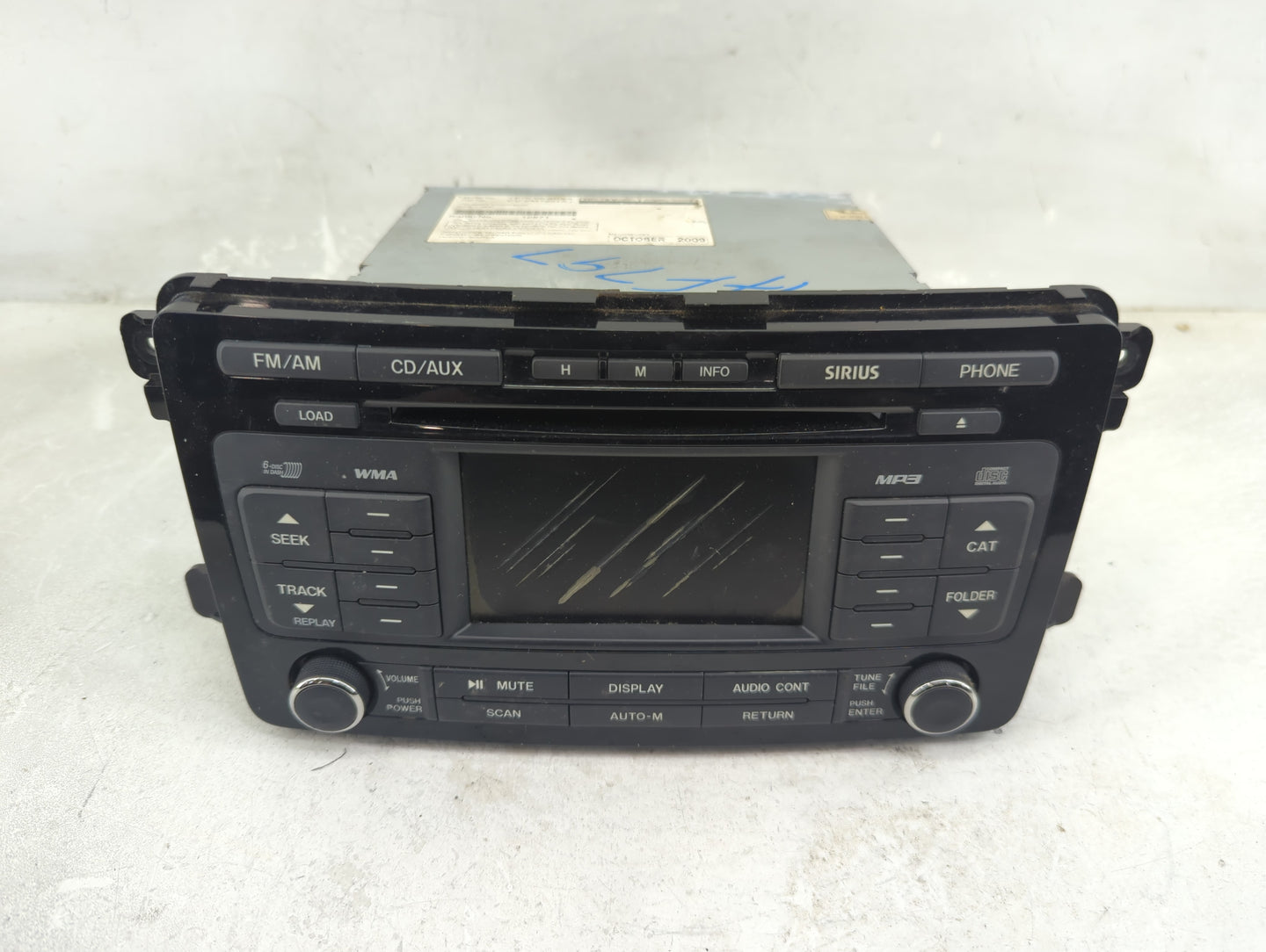 2010 Mazda Cx-9 Radio AM FM Cd Player Receiver Replacement P/N:TE72 66 9RXA Fits OEM Used Auto Parts - Oemusedautoparts1.com