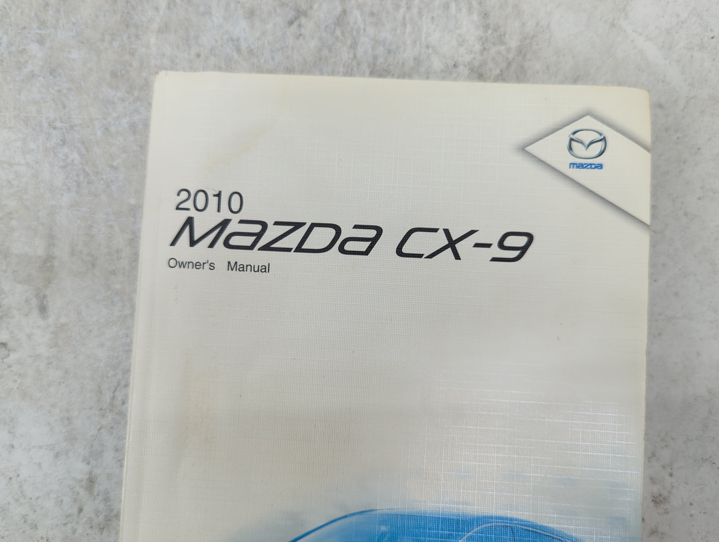 2010 Mazda Cx-9 Owners Manual Book Guide P/N:8AU2-EA-09G 9999-95-011C-10 OEM Used Auto Parts - Oemusedautoparts1.com
