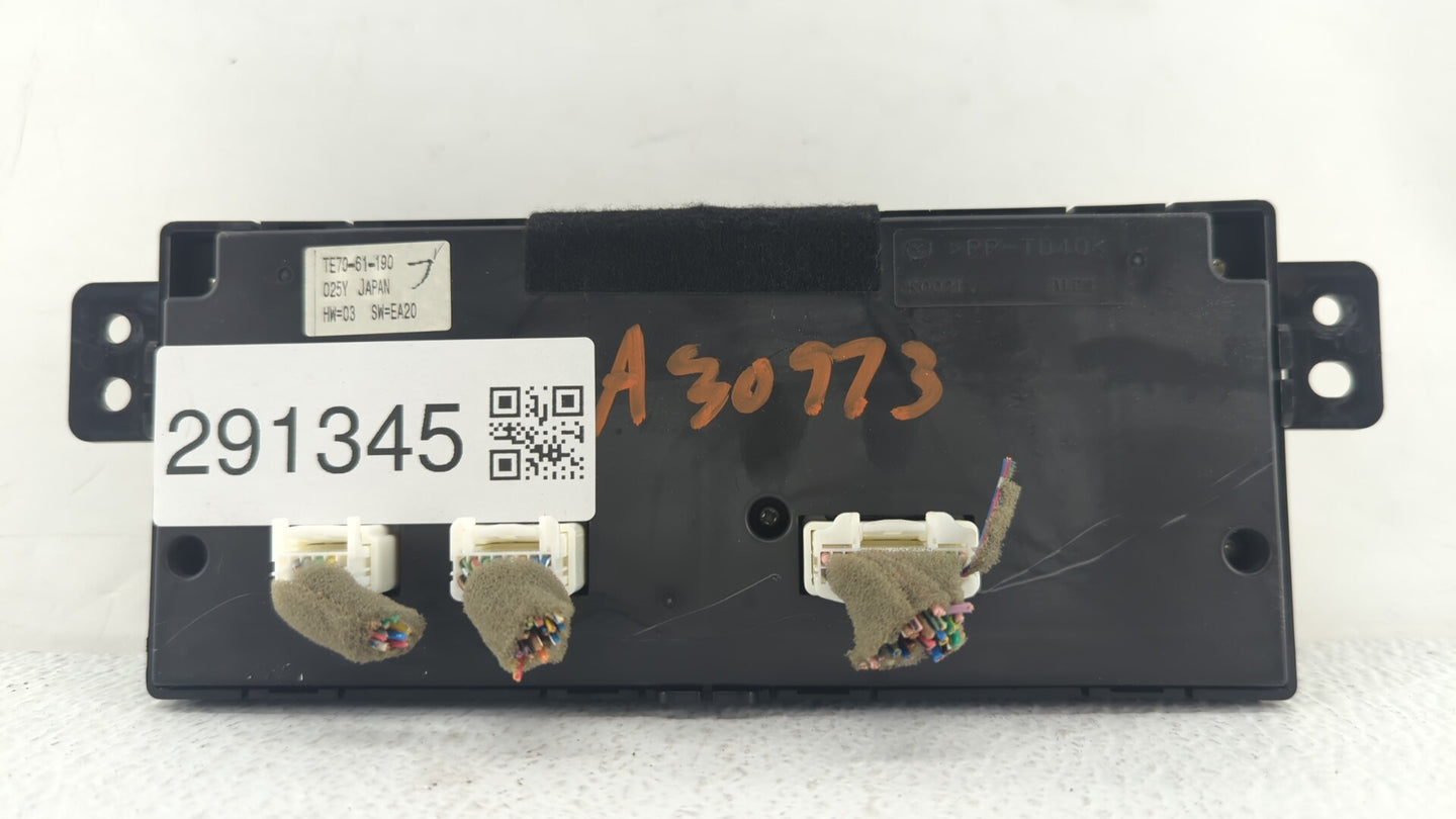 2010-2015 Mazda Cx-9 Climate Control Module Temperature AC/Heater Replacement P/N:TE70-61-190 Fits OEM Used Auto Parts - Oem