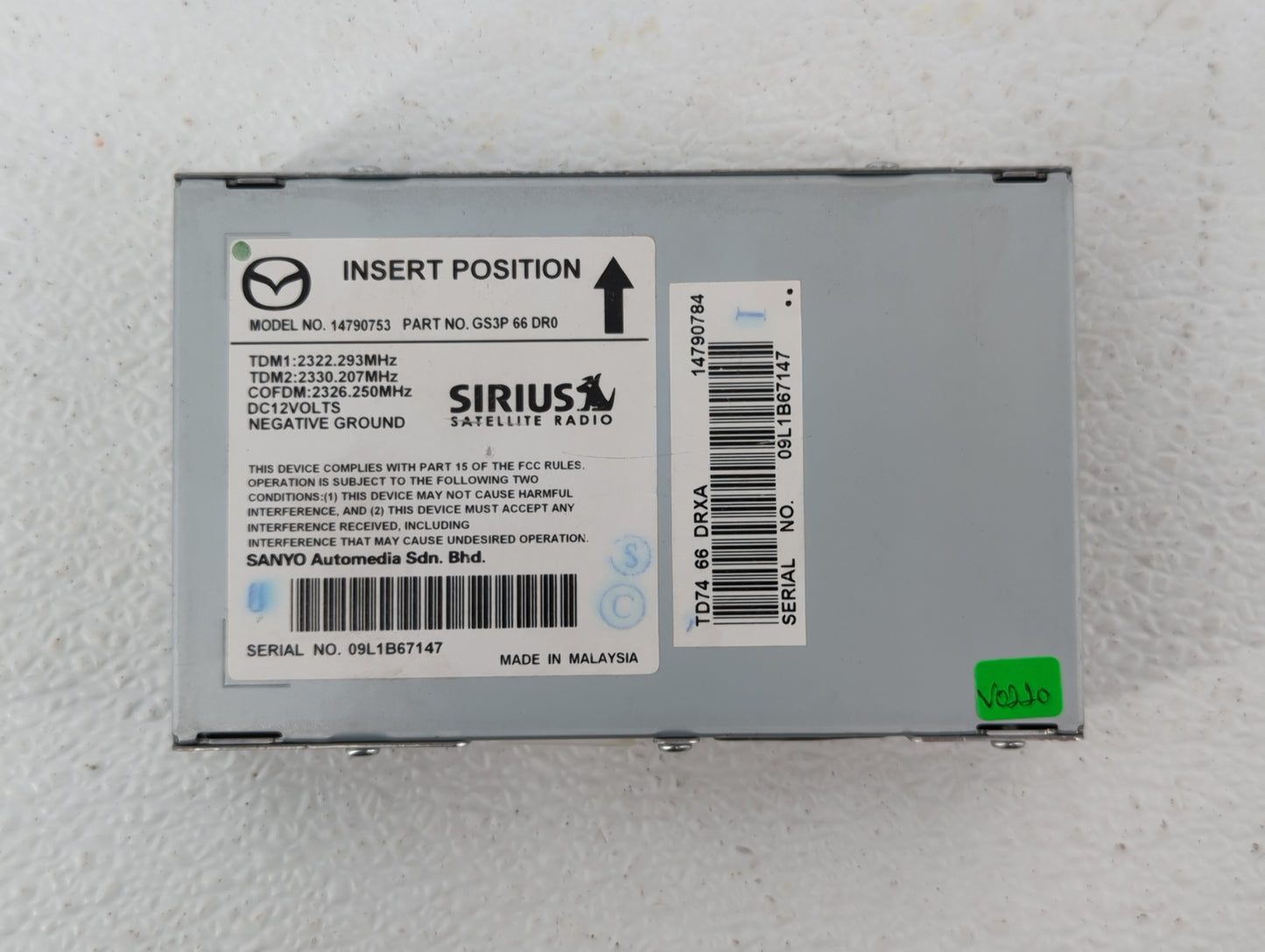 2007-2014 Mazda Cx-9 Am Fm Cd Player Radio Receiver - Oemusedautoparts1.com