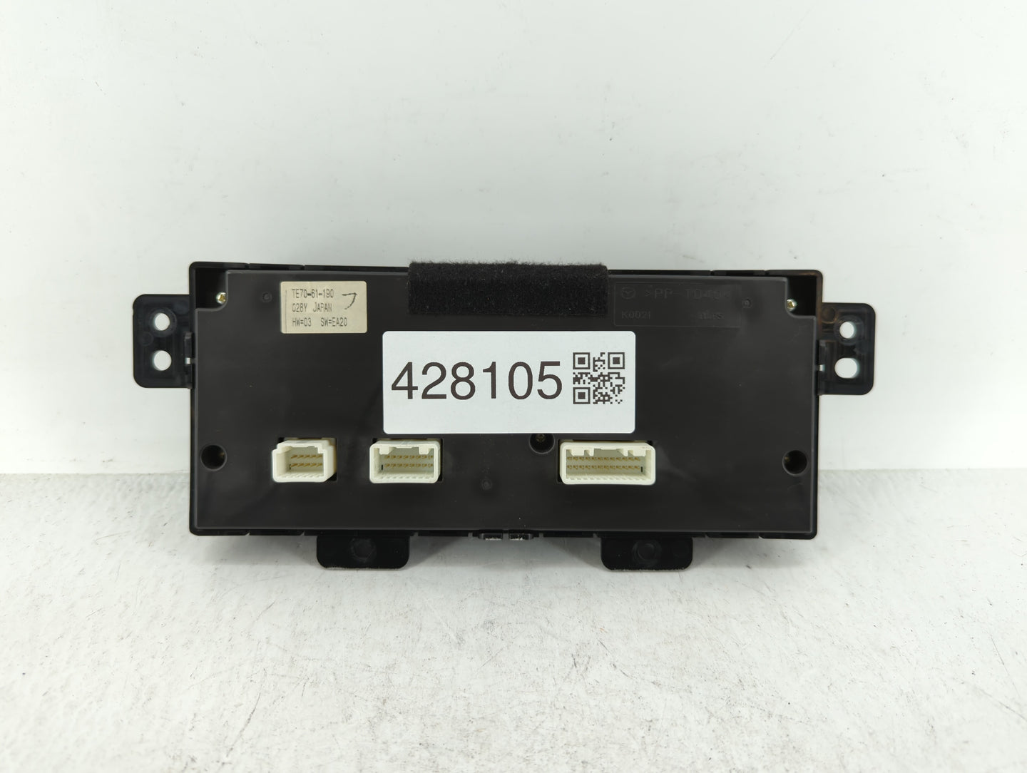 2010-2015 Mazda Cx-9 Climate Control Module Temperature AC/Heater Replacement P/N:TE70-61-190 Fits OEM Used Auto Parts - Oem