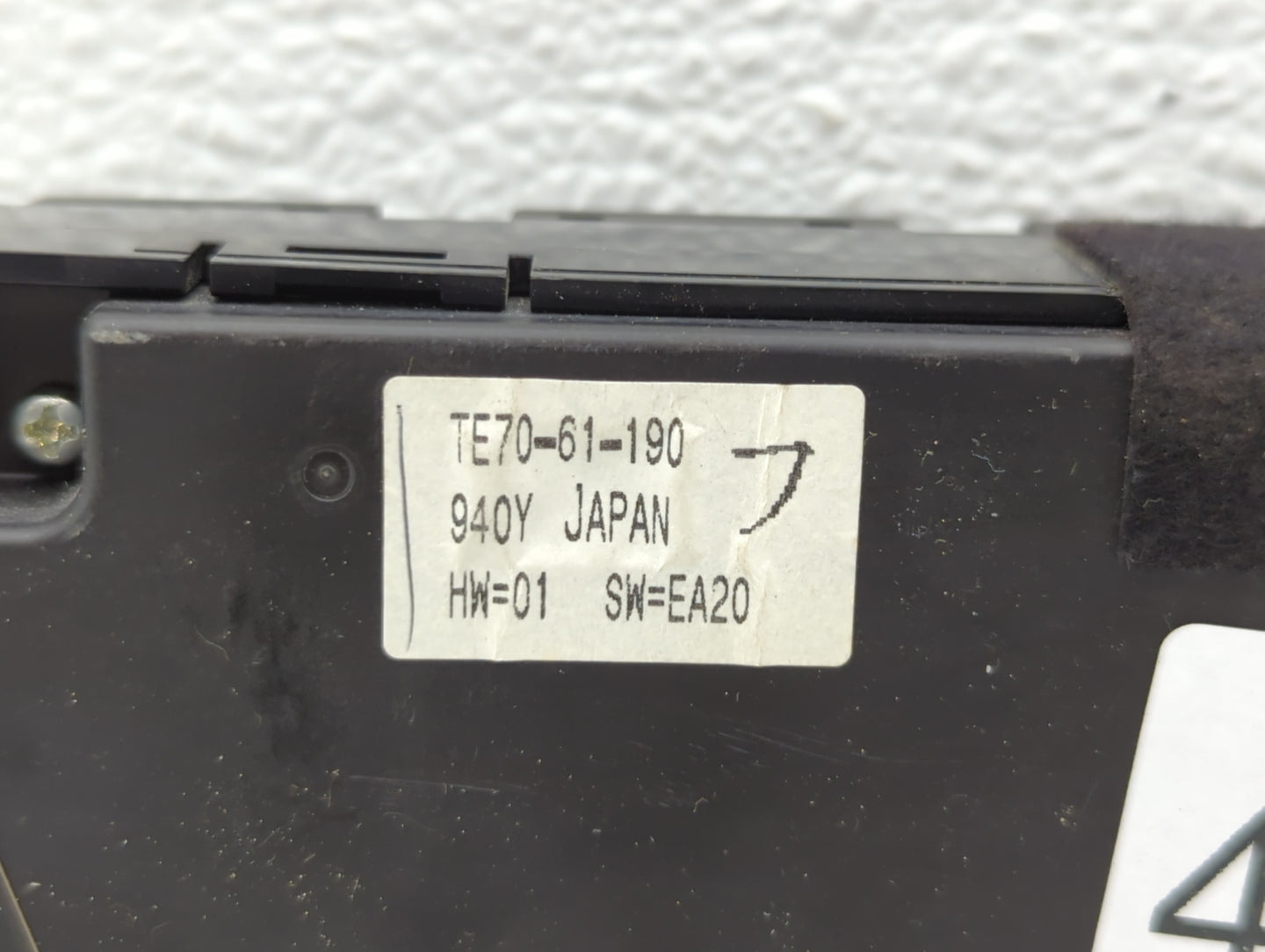 2010-2015 Mazda Cx-9 Climate Control Module Temperature AC/Heater Replacement P/N:TE70-61-190 Fits OEM Used Auto Parts - Oem