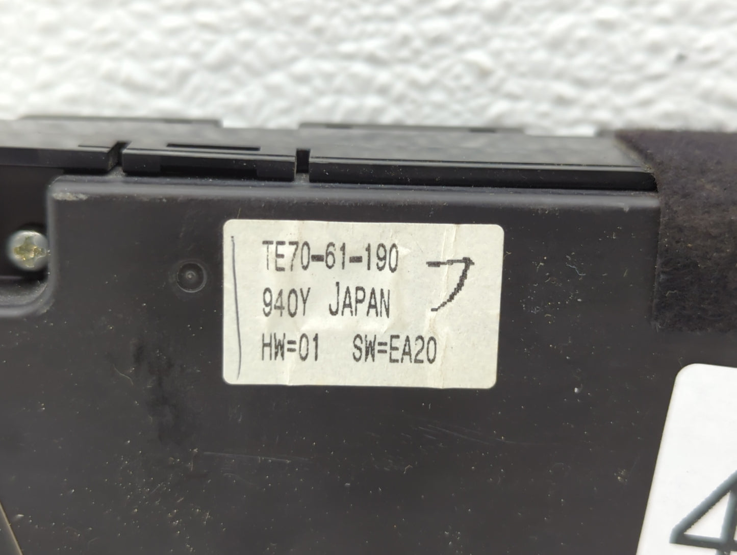 2010-2015 Mazda Cx-9 Climate Control Module Temperature AC/Heater Replacement P/N:TE70-61-190 Fits OEM Used Auto Parts - Oem