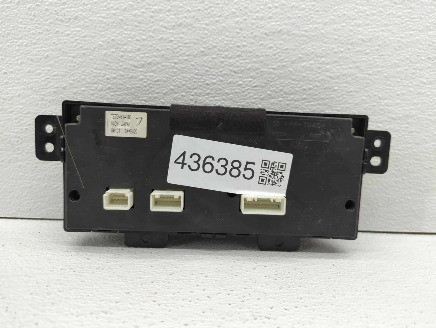2010-2015 Mazda Cx-9 Climate Control Module Temperature AC/Heater Replacement P/N:TE70-61-190 Fits OEM Used Auto Parts - Oem