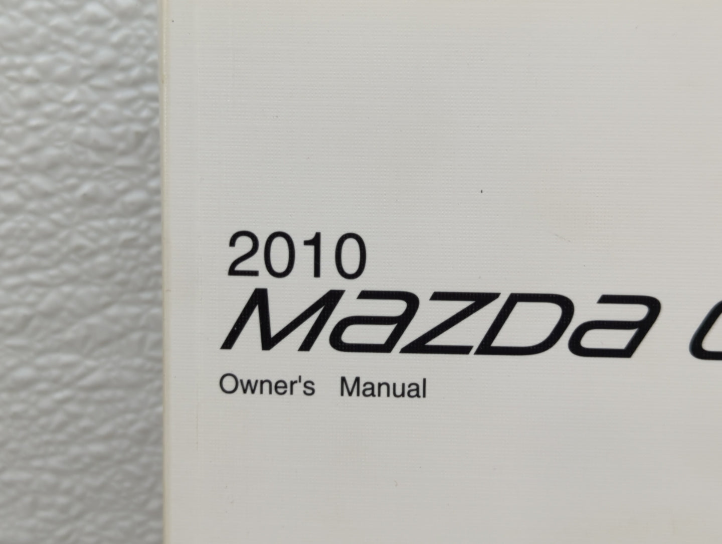 2010 Mazda Cx-9 Owners Manual Book Guide OEM Used Auto Parts - Oemusedautoparts1.com
