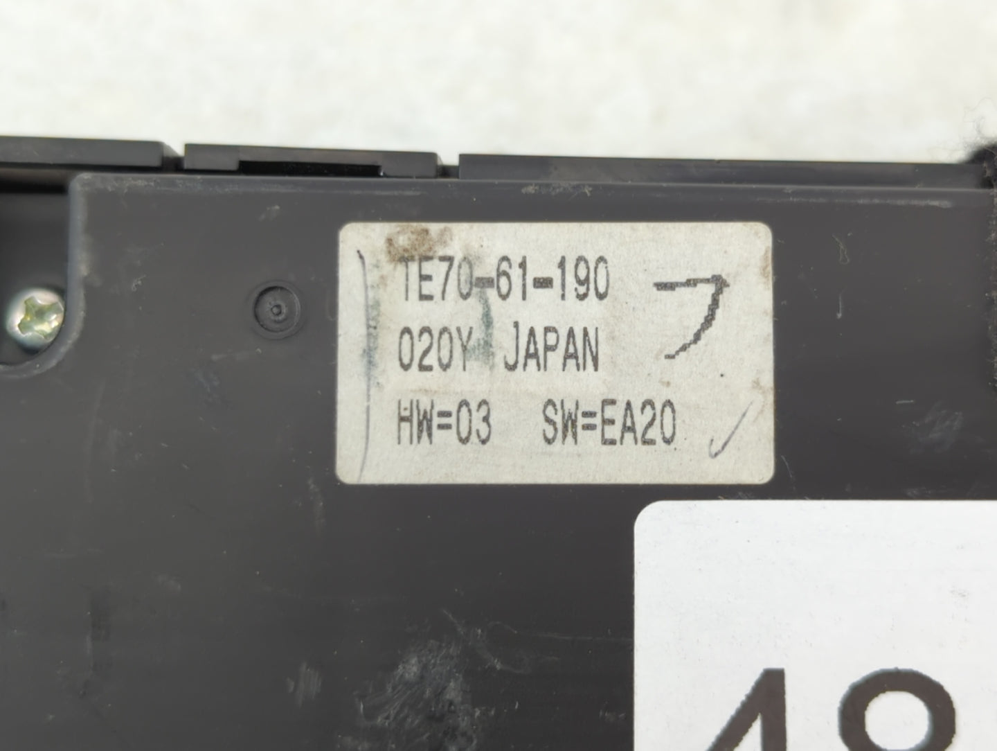 2010-2015 Mazda Cx-9 Climate Control Module Temperature AC/Heater Replacement P/N:TE70-61-190 Fits OEM Used Auto Parts - Oem