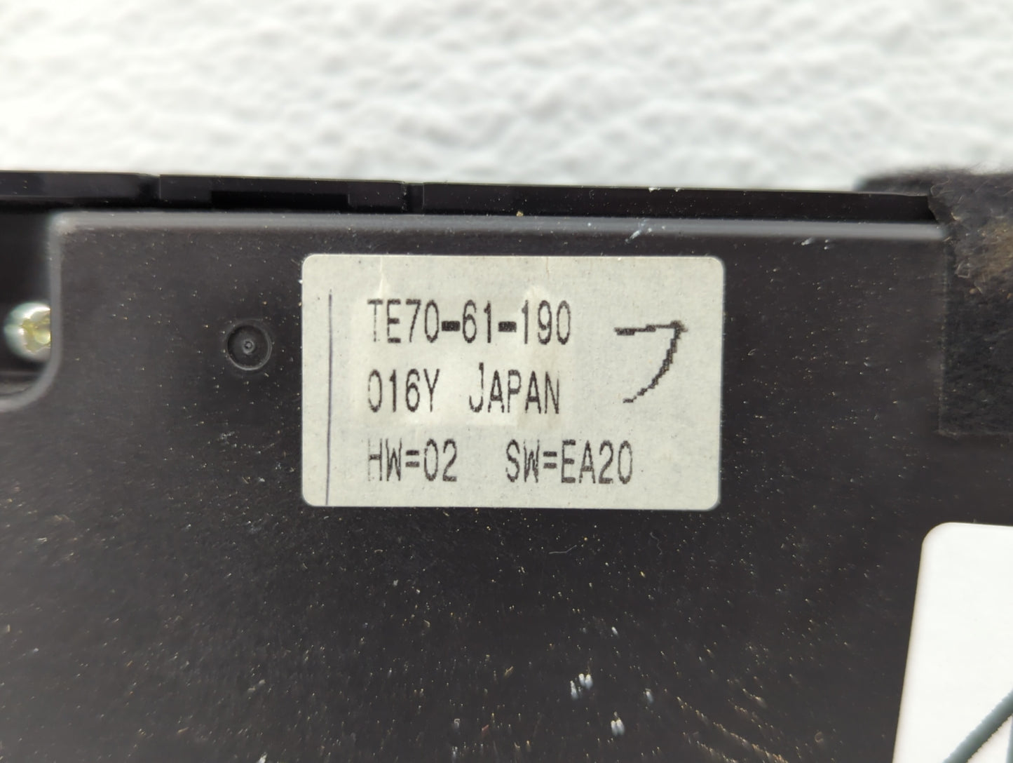 2010-2015 Mazda Cx-9 Climate Control Module Temperature AC/Heater Replacement P/N:TE70-61-190 Fits OEM Used Auto Parts - Oem