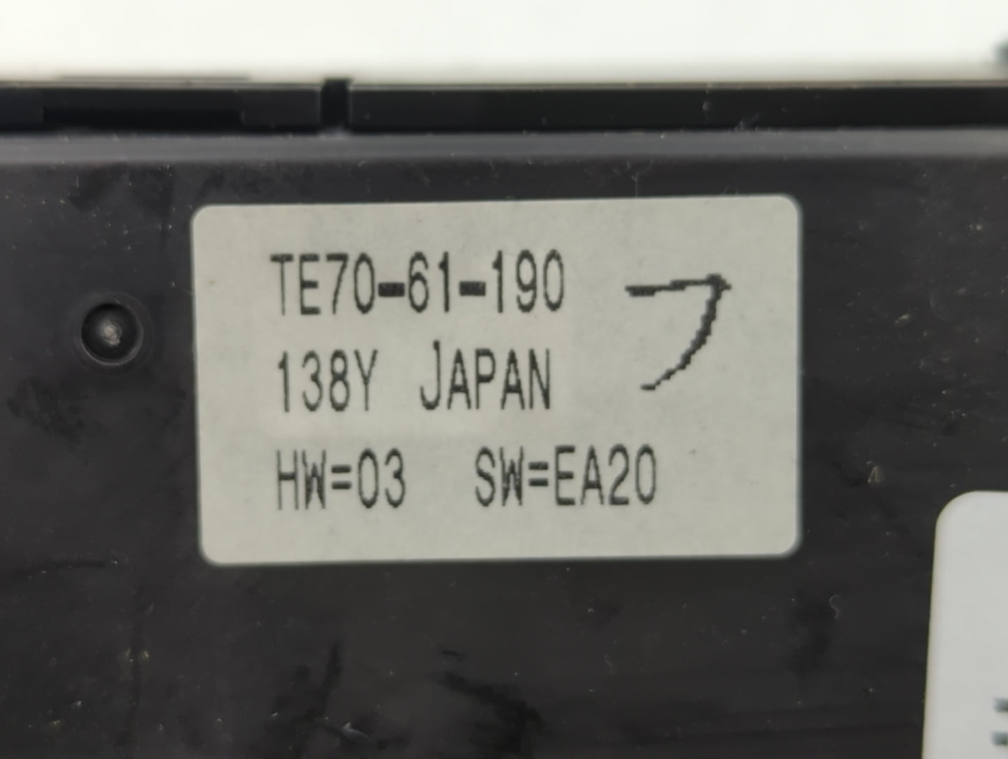 2010-2015 Mazda Cx-9 Climate Control Module Temperature AC/Heater Replacement P/N:TE70-61-190 Fits OEM Used Auto Parts - Oem