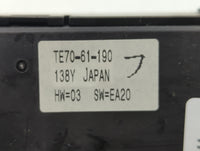 2010-2015 Mazda Cx-9 Climate Control Module Temperature AC/Heater Replacement P/N:TE70-61-190 Fits OEM Used Auto Parts - Oem