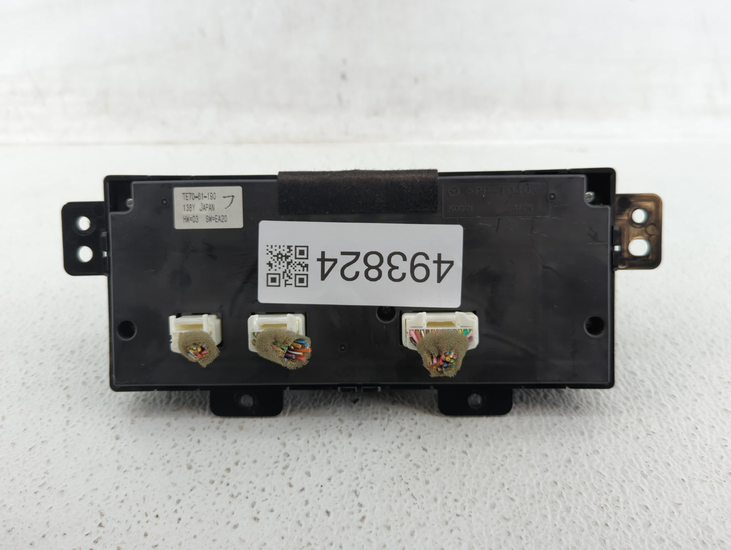2010-2015 Mazda Cx-9 Climate Control Module Temperature AC/Heater Replacement P/N:TE70-61-190 Fits OEM Used Auto Parts - Oem