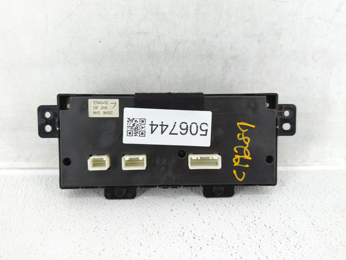 2010-2015 Mazda Cx-9 Climate Control Module Temperature AC/Heater Replacement P/N:TE70-61-190 Fits OEM Used Auto Parts - Oem