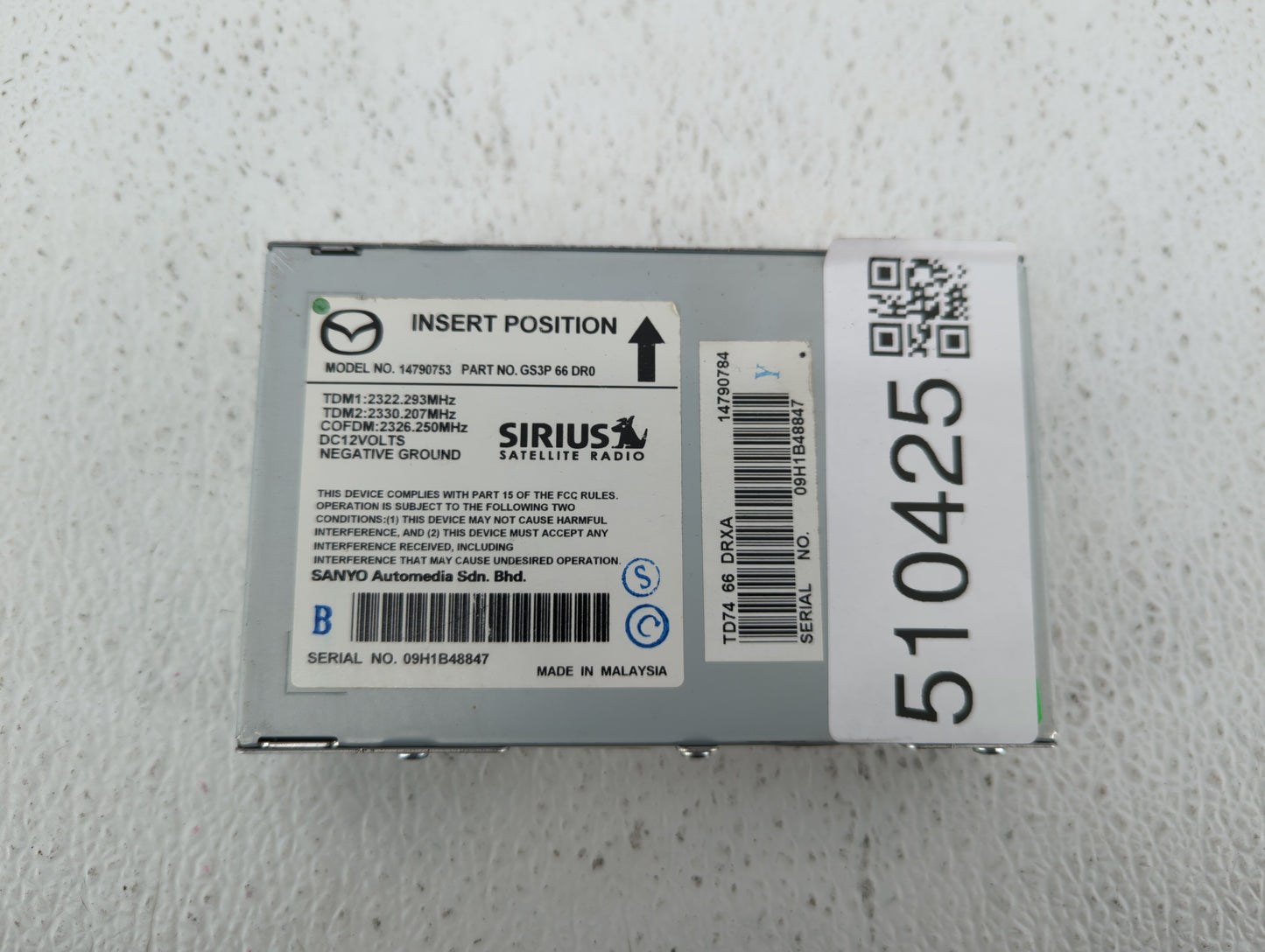 2007-2015 Mazda Cx-9 Am Fm Cd Player Radio Receiver - Oemusedautoparts1.com