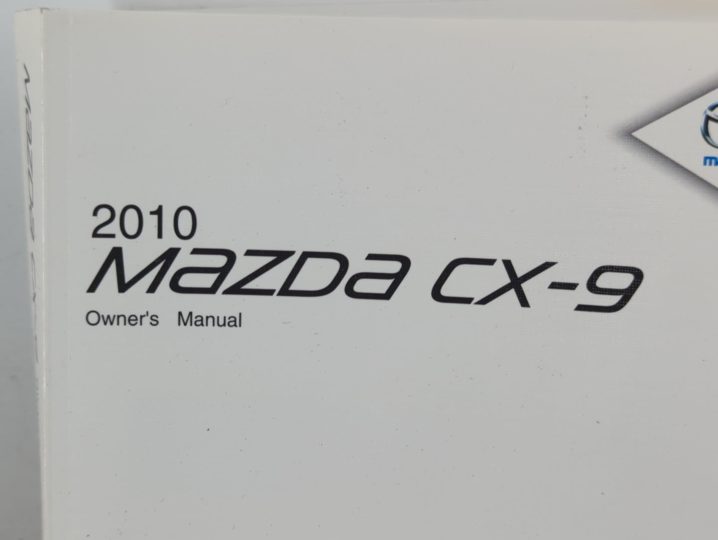 2010 Mazda Cx-9 Owners Manual Book Guide P/N:9999-95-011C-10 OEM Used Auto Parts - Oemusedautoparts1.com