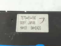 2010-2015 Mazda Cx-9 Climate Control Module Temperature AC/Heater Replacement P/N:TE70-61-190 Fits OEM Used Auto Parts - Oem