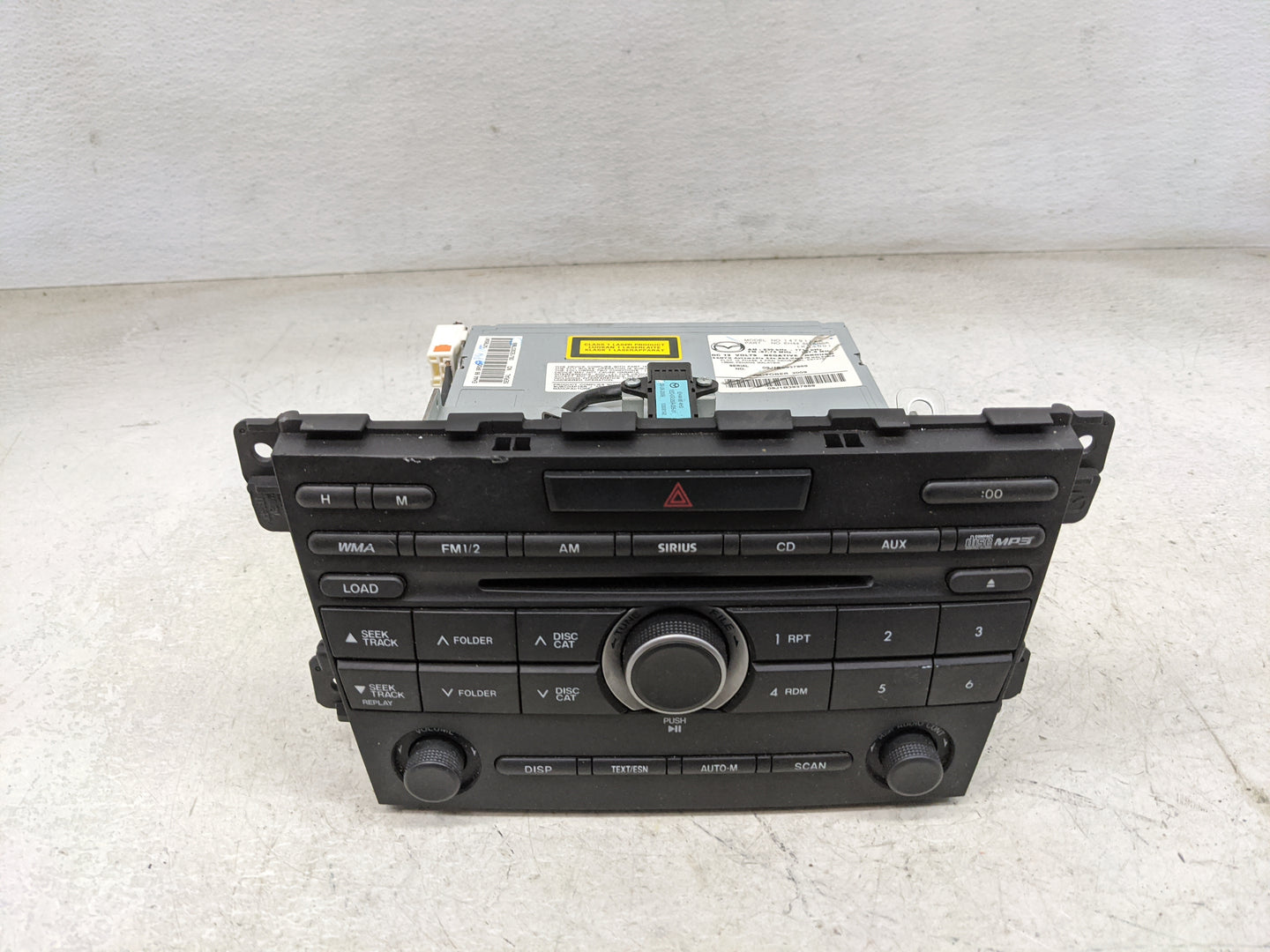 2010 Mazda Cx7 Radio AM FM Cd Player Receiver Replacement P/N:14791748 EH4466AR0A, EH4466AH0B, 14795048 Fits OEM Used Auto P